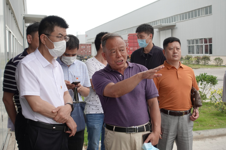 福建省工信厅副厅长陈传芳一行领导 莅临918博天堂官方网站新材料科技工业园参观调研